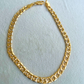 18k Gold Filled Diamond Cut Curb Link Anklet-6mm