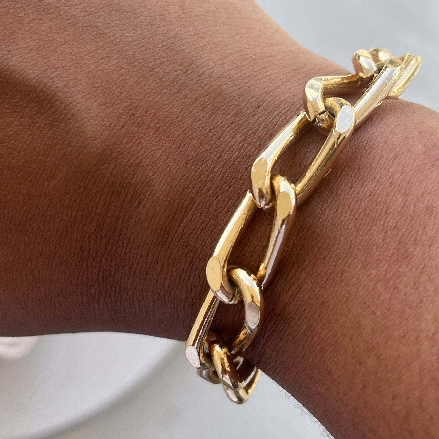 Amelia Open Link Bracelet-18k Gold Filled