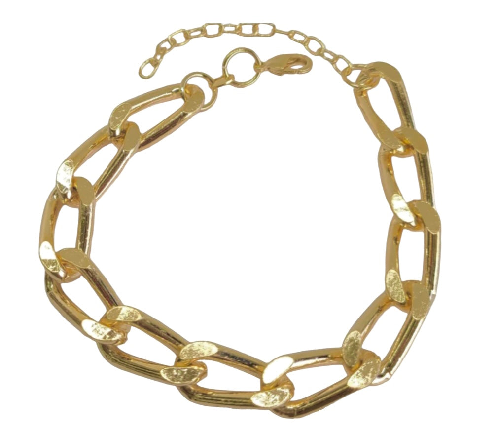 Amelia Open Link Bracelet-18k Gold Filled