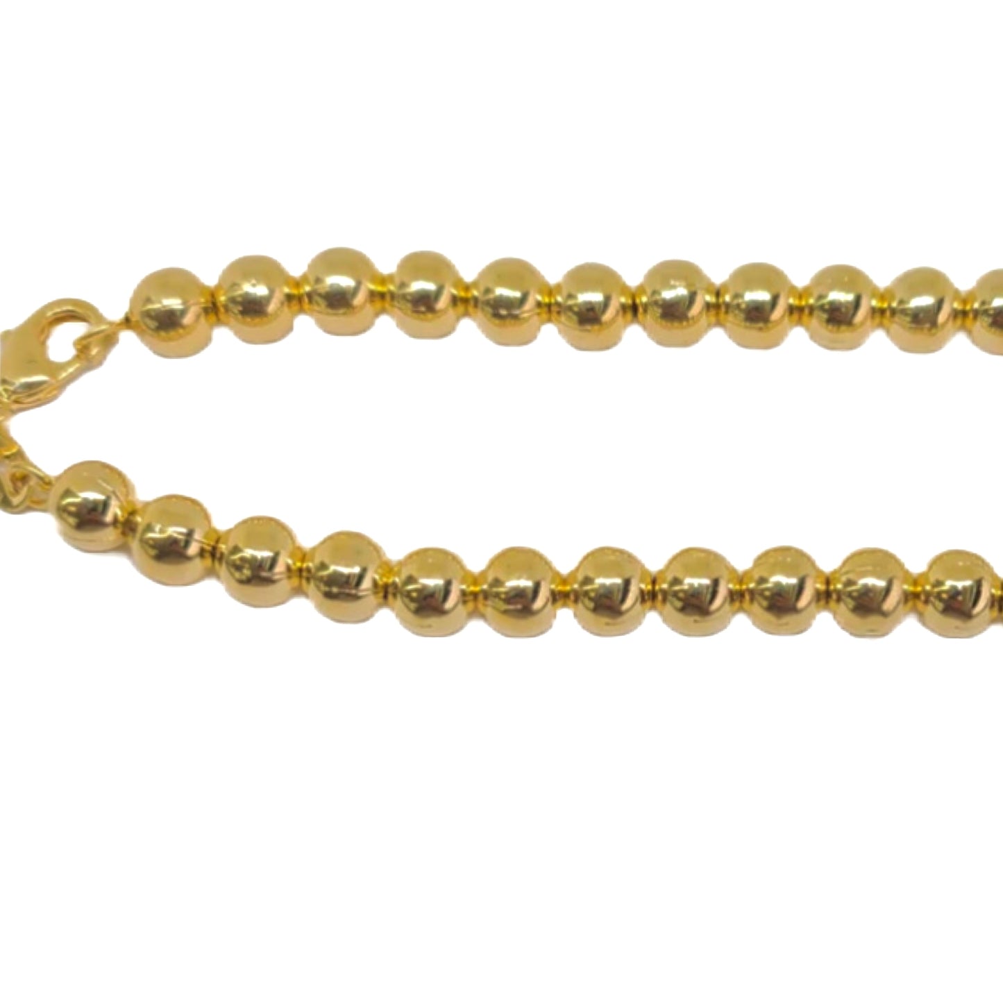 Bria Beaded Link Anklet-18k Gold Filled