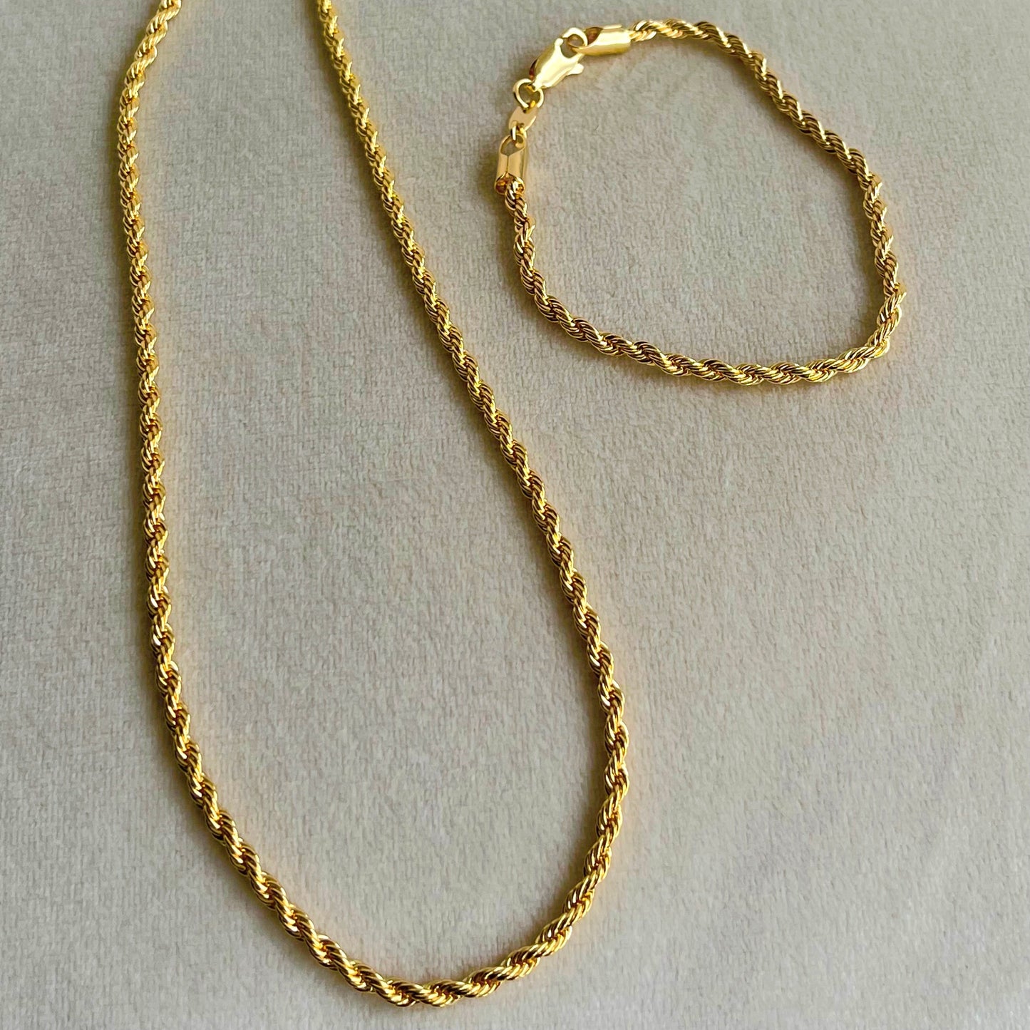 Ariel Rope Link Chain-18k Gold Filled