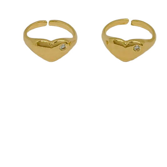 Amour Toe Ring-18k Gold Filled