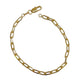 Paperclip Link Bracelet-18k Gold Filled