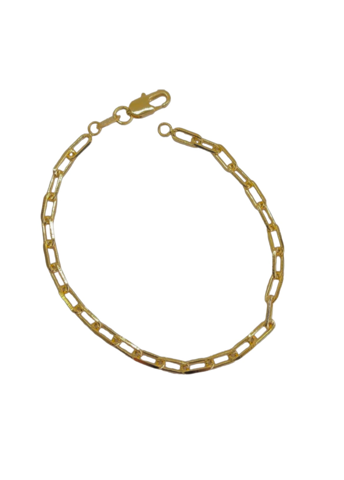 Paperclip Link Bracelet-18k Gold Filled