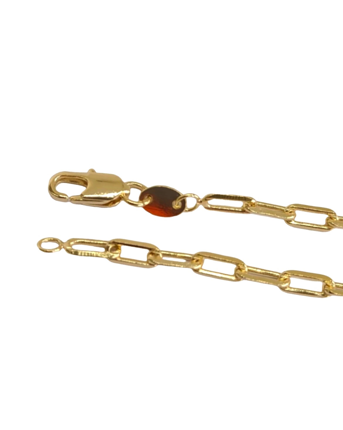 Paperclip Link Bracelet-18k Gold Filled