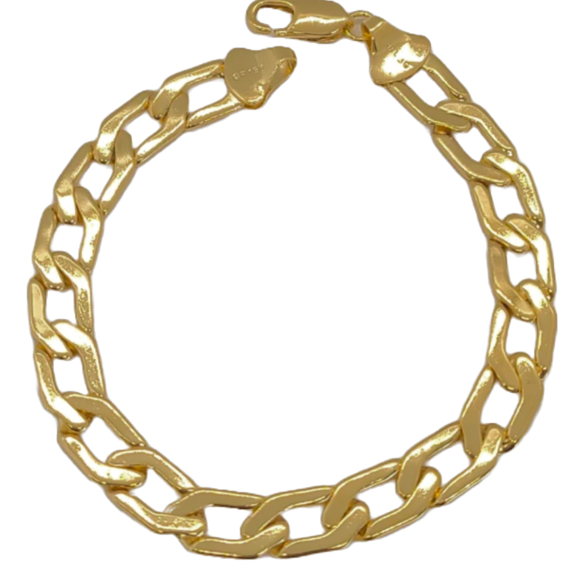 18K Gold Filled Figaro Chain Link Bracelet