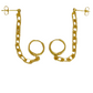 Destiny Two Hole Chain Earrings-18k Gold Filled